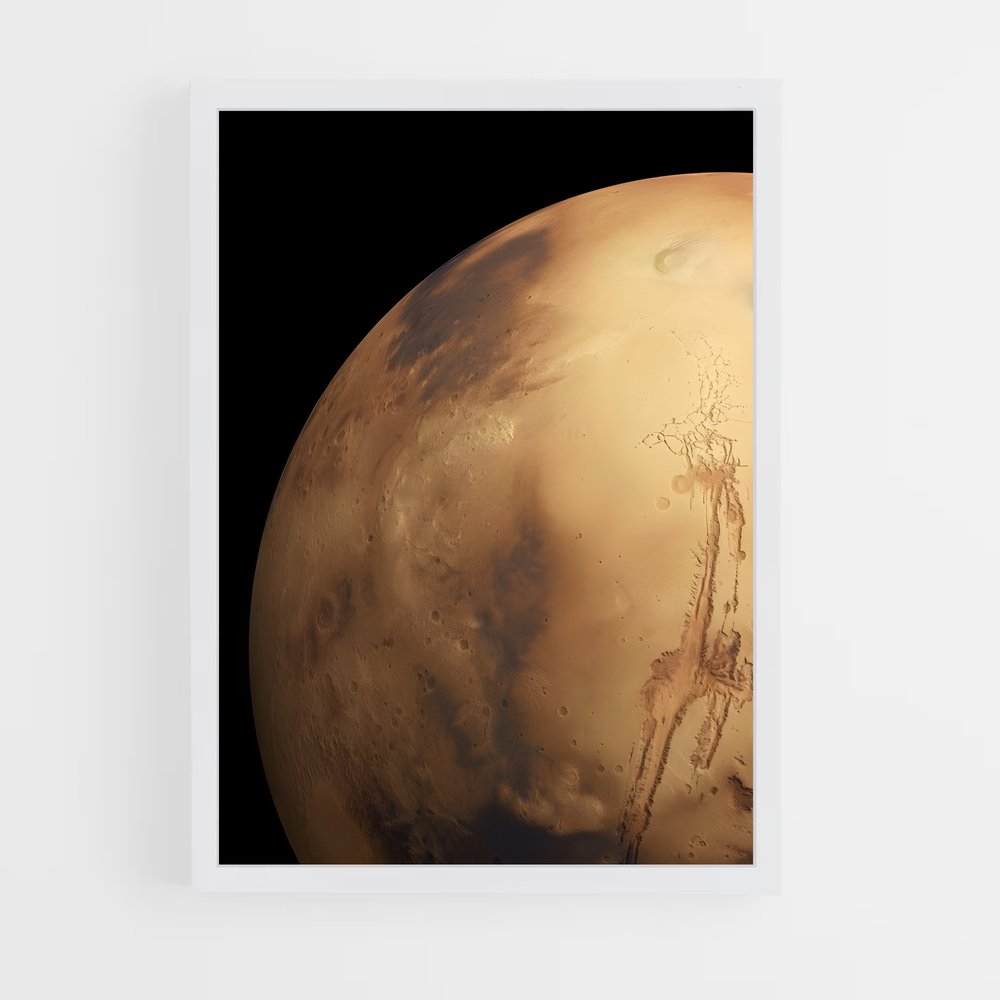 Poster Échos de Mars – affiche Système solaire (vue 3)